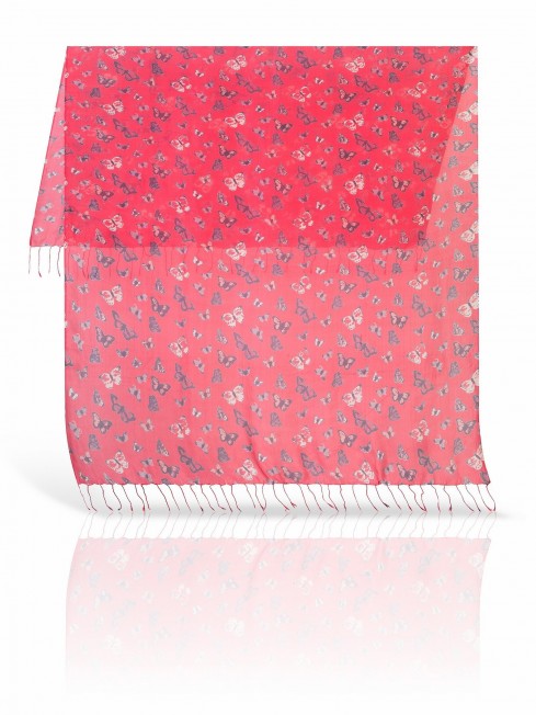 Палантин Женский S20-BUTTFLY/SHOCK.PINK